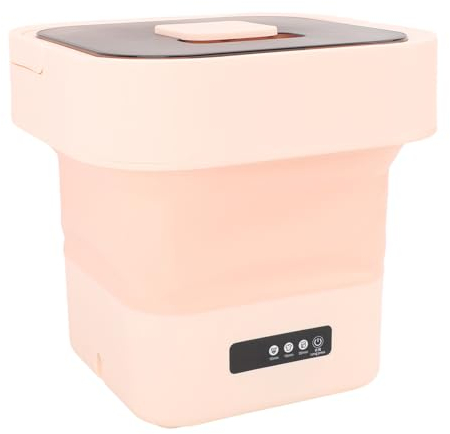 Lavatrice Portatile, Mini Lavatrice da 10 Litri con Funzione di Centrifuga Automatica, Lavatrice Pieghevole di Grande Capacità, Mini Lavatrice Pieghevole per (Spina europea)