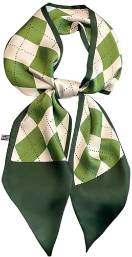 kcctoo 59 Mulberry Silk Like Head Scarf Women's Fashion Square Neck Satin Scarfs for Bag Hair Scarves Gift 59 * 5.9”