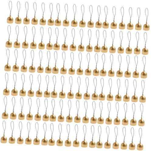 IMIKEYA 108stücke Vintage Weihnachtsglocken Metall Kleine Dekorative Glöckchen Für Bastelarbeiten Weihnachtsbaum Und Festliche Dekorationen Für -projekte Und Handwerkskunst