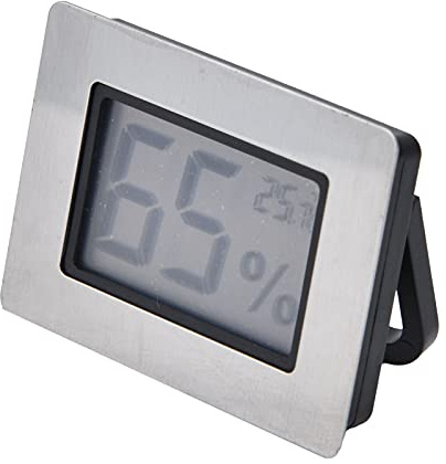 LCD Digital Hygrometer for Cigar Box Guitar Case Net Electronic Temperature Humidity Gauge Meter for Accurate ing.