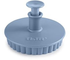 IBILI - Cortapastas con Expulsor Galleta Chocolate, molde para galletas rellenas, 7,2 cms de diametro