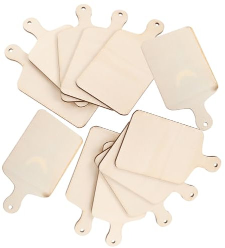 ABOOFAN 4 Set Tagliere Di Legno Fai Da Te Vernice Per Ritocchi Cromata Marcatori Di Tessuto Mini Kit Artigianale Piccolo Tagliere Per Formaggi Giocattolo Per Domestici 12 Pezzi * 4