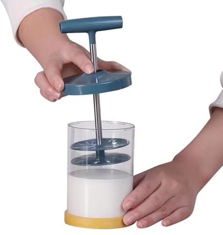 Frischer Sahnespender - Syphone peitschen Edelstahlcreme, sofortige Schlagsahne | Dekorative Beccucci enthalten, ergonomischer Griff, leicht zu reinigen, ideal für Desserts und Desserts