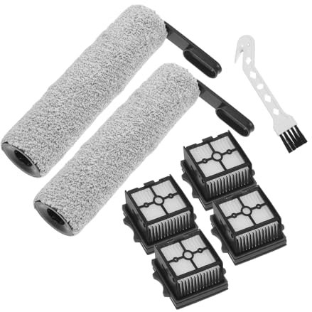 ELAYARD Rechange pour Brosse et Filtre de Nettoyage de Sol pour Autolaveuse Kit de Brosse Filtrant pour Sol