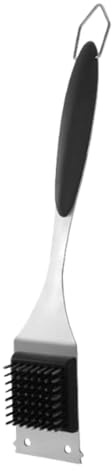 Celuicion Grillreinigungsbürste, Grillreiniger aus Edelstahl, ergonomischer Griff, nicht kratzend, für Garten, Camping und Partys