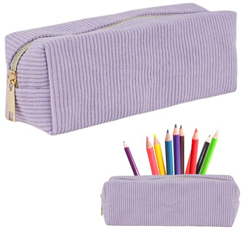 WANTUSHUI Mäppchen Cord-Stoff,Federmappe Schreibwaren,Mäppchen Aesthetic Schulsachen,Schlampermäppchen Unifarben,Federmäppchen,Schlamppermäppchen,Studium Must-Haves