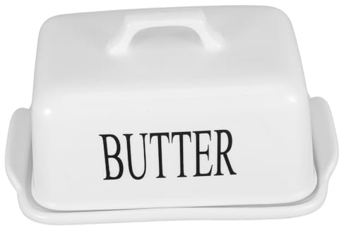 ADOCARN Burriera in con Ermetico Capacità per e Formaggio Contenitore Vintage per Cucina Condimenti e Snack e Ristoranti