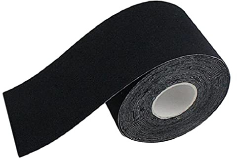 rockible Reggiseno Appiccicoso con Nastro per Stringere Il Seno per Seno con Coppa Spalline, come descritto, Larghezza 7,5 cm nero
