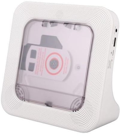 Annadue Lettore CD Portatile per Anziani, Altoparlante HiFi retrò Lettore CD Desktop Portatile Bluetooth con Display LED FM per Auto da Ufficio, Supporto -R, RW, MP3, WMA