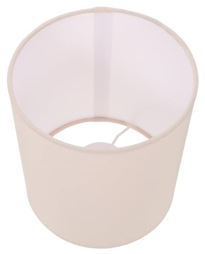 IWOWHERO Pantalla de Lámpara de Tela para Lámpara de Pie y Colgante, Cubierta Cilíndrica Beige para Sala de Estar y Espacio de Trabajo Productivo
