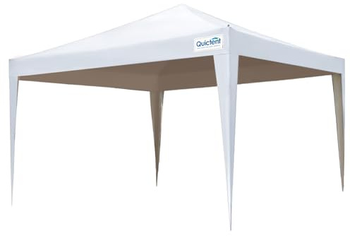 Quictent Ersatzdach für 3x3m Pavillon, wasserdicht & UV-Schutz 50+, passend für Pop-Up Faltpavillon, 5 Farben wählbar, Weiß