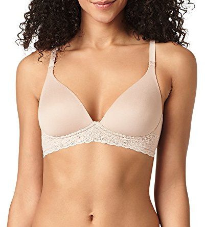 Warner's Women's Cloud 9 Wirefree Triangle Bra, Toasted Almond, 34B