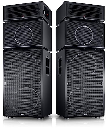 Teufel Power HiFi Stereo-Set Modulares Lautsprecher-System Speaker Stereoanlage mit Bluetooth Musik Sound Soundanlage Schwarz