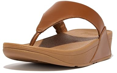 Fitflop Lulu Leather Toepost, Sandales Bout ouvert Femme - Beige (Ss18 Light Tan 592) - 39 EU