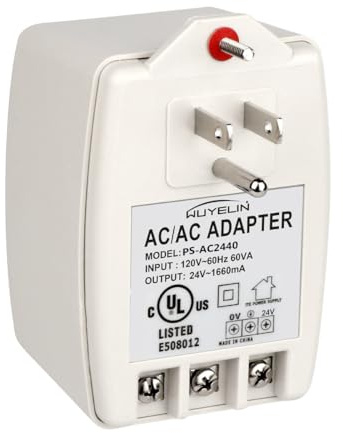 24VAC 40VA Plug in Transformer,Doorbell Transformer Compatible with All of Doorbell，Nest, Ecobee, Sensi and Honeywell Thermostat