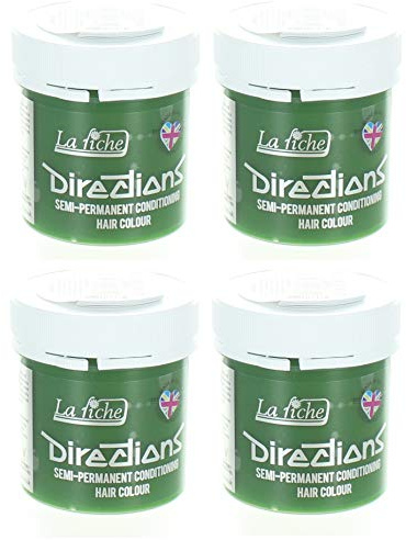 La Riche Directions semipermanente Haarfarbe Tönung 4er-Packung - Leuchtendes Grün