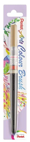 Pentel XGFL-163X Colour Brush, Einzigartiger Pinselstift gefüllt mit Aquarelltinte, nachfüllbar, hellbraun, 1 Stück