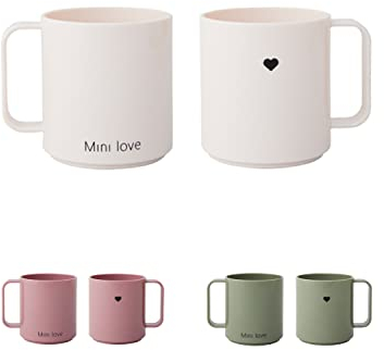 Design Letters Mini bicchiere in Tritan per bambini e neonati, senza BPA, EA/BPS, con manico, Drop-safe e accessori disponibili separatamente, 175 ml, lavabile in lavastoviglie