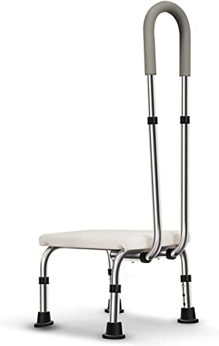 BITWIT Pédales de sécurité avec Mains courantes, marches de Baignoire réglables en Hauteur, poufs médicaux antidérapants, Aides à la mobilité pour Les Personnes âgées et handicapées