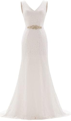 Likedpage Women's Lace Mermaid Bridal Wedding Dresses (US2, BP71Ivory) … …