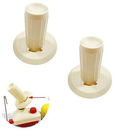 UtySty Garnwickler, Spindel, Ersatz-Garnkugelhalter, Ersatzkegel, abnehmbarer drehender Wickelkopf für Handarbeit, Wollspinner, Faserschnur, Reparaturteile, 2 Stück