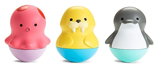 Munchkin® Bath Bobbers Mold Free Baby and Toddler Bath Toy, 6+ Months, Dolphin/Walrus/Octopus