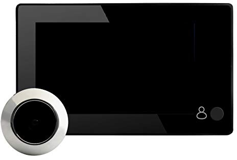 Seprendi Cámara de seguridad inteligente para mirilla de puerta con pantalla TFT LCD de 4,3 pulgadas HD, 145 grados de ángulo amplio, monitor de puerta digital de color, cámara de vigilancia para el