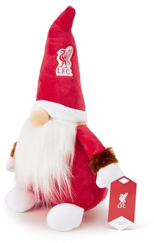 Liverpool FC Gonk-tomte (33 cm hög) – Officiellt licensierat mjukisdjur i plysch, perfekt julklapp för både vuxna och barn, idealisk för Kopites