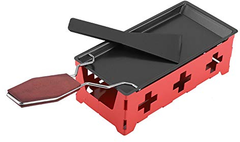 Tyenaza Mini Raclette - Fundidor de Queso Raclette Grill Antiadherente Mini Rotaster Bandeja para Hornear Sartén para derretir Queso