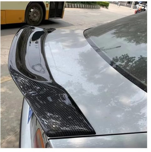 Heckspoiler Für 3 Serie E46 4Tür 1998 1999 2000 2001 2002 2003 2004 2005 2006 Schwarz Carbon Hinten Stamm Deckel Auto Flügel Ducktail Lip Spoiler Heckflügel(Farbe:Carbon Printing)