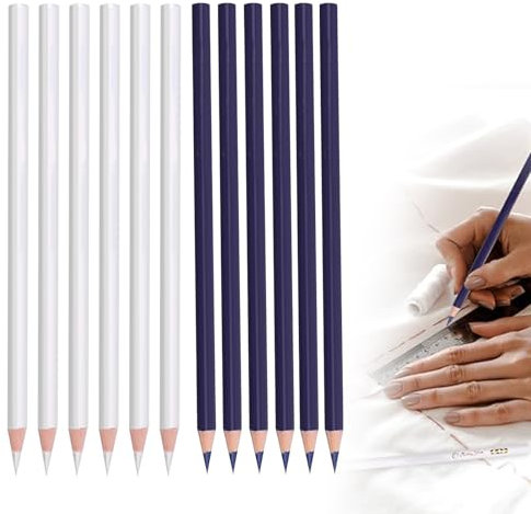 QTTRPCU 12 Stück Schneiderkreidestift, Nähkreide, Kreidestift Mähen für Stoffmarker Accessories Dressmaker