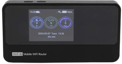 Zunate Routeur 5G et Banque d'alimentation, Hotspot Mobile WiFi6 5G 4G LTE, 16 Appareils Connectés, 2 Go de RAM + 32 Go de Données ROM