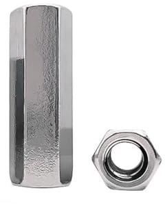 Sechskant-Verlängerungsmutter aus Edelstahl 304, verdickte Verbindungsdraht-Verbindungsschraube, M5, M6, M8, M10, M12, M16(M12*19 * 30(1pc))