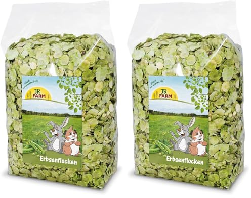 JR FARM Erbsenflocken 1 kg (Packung mit 2)