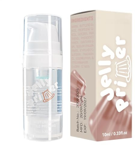 Jelly Primer, Grundierung für das Gesicht, langanhaltende Grundierung | Power Grip Jelly Primer Feuchtigkeitsspendende Basis, leicht, glättend und zur Vereinheitlichung der Haut