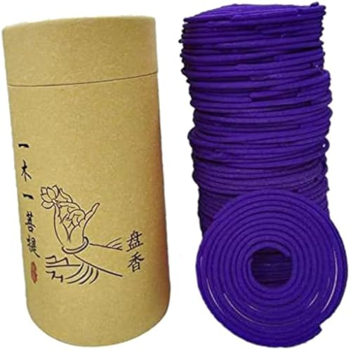 Spiral-Räucherspirale, verschiedene Düfte, ideal zum Frischkreieren, 68 mm (Lavendel)