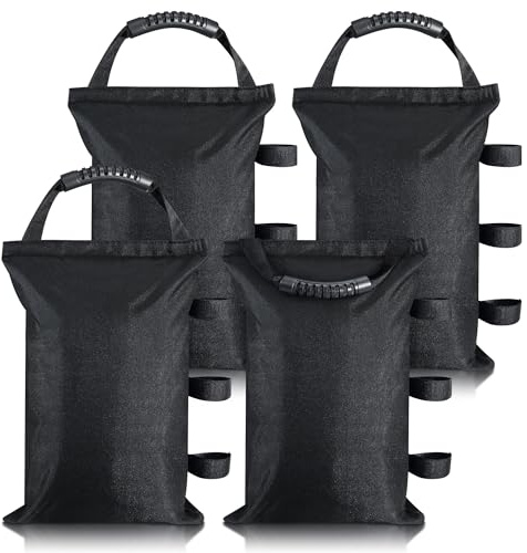 cakefly Pavillon-Gewichte, Sandsäcke, Zelt-Sandsäcke, Industriequalität, 600D, robuste Sandgewichte, für Pavillon, Beingewichte, Taschen, Sonnenschirme, Gewichte, Tasche für Pop-Up-Zelte, Baldachin