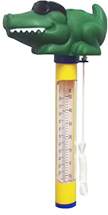 Ejoyous Floating Pool Thermometer Pools Thermometer with Cord for Swimming Pool Spa Aquarium Exact Temperature Display in ℃ and ℉ Up to 50 ℃ 120 ℉