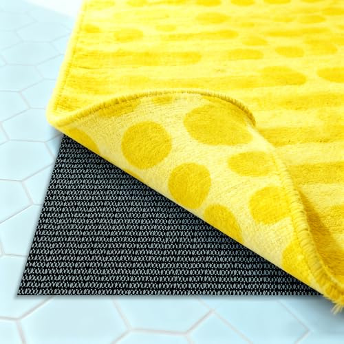 Rete Antiscivolo per Tappeti 140 x 160 cm Antiscivolo e Tagliabile Tappetino per Tappeti Ritagliabile Può Essere Utilizzato su Lenzuola, Cuscini, Ecc, Nero