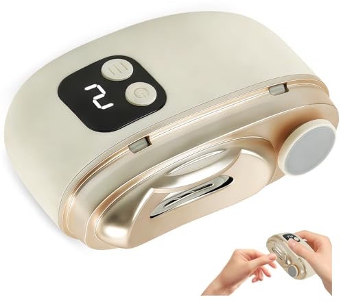 Nagelfräser, Elektrischer Nagelknipser 2 in 1 Polieren Automatisch Nagelschleifer Elektrisch, Elektrische Nagelschere mit LED zum Trimmen, Elektrischer Nagelschneider Elektrischer für Dicke Nägel