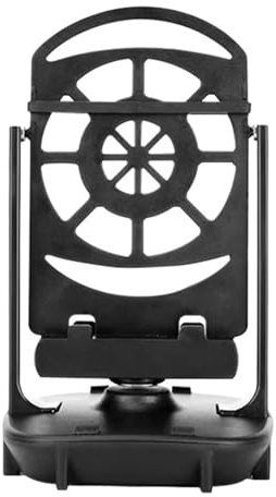 COOLHIYA Contapassi Nero per Telefono Silenzioso Doppio Supporto in Plastico, Design Minimalista ed per Smartphone per Quotidiano