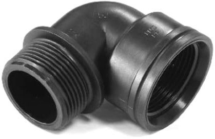 Dianhydro Gomito A 90 Gradi FILETTATO in PP 1 1/2