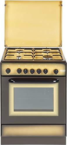 De Longhi DGK 654 - Cucina a gas con forno a gas, 4 Fuochi, Dimensioni 60x50 cm