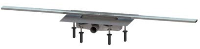 KESSEL Duschrinne Linearis Infinity 60 L: 1100 mm, DN 40, Edelstahl gebürstet 45100.11