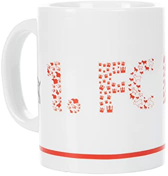 1. FC Köln Tasse Becher Kaffeetasse weiß, 4020240