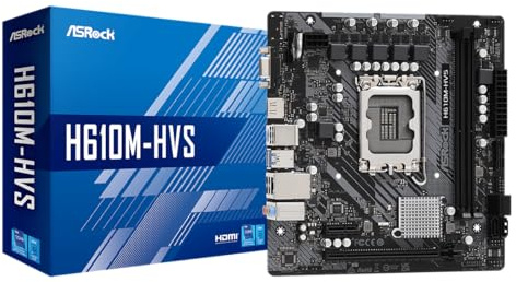 ASRock H610M-HVS 1700 Socket 2 DDR4 Noir