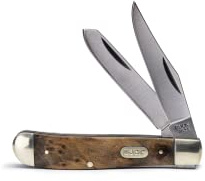 Buck Knives 382 Trapper 2-Blade Folding Pocket Knife with Wood Handle