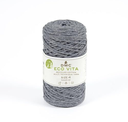 DMC - Eco Vita Metallic | Recyceltes Baumwollgarn | 250g - 200m | 6 Farben