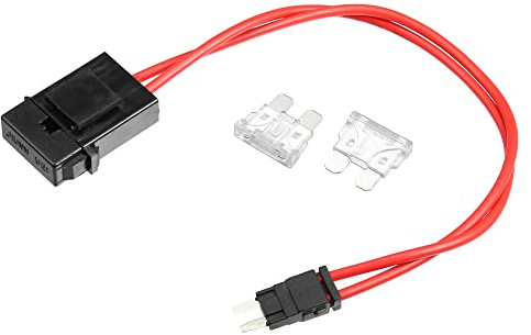 X AUTOHAUX Kit de fusibles de 32 V con 2 fusibles estilo hoja de 25 A para coches y barcos