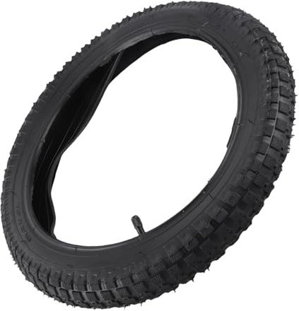Asixxsix 16 X 2,4 Innenschlauch und Reifen-Set, Gummi-Anti-Rutsch-Fahrradschläuche, Innen-Außenreifen, Verschleißfeste Fahrradreifenschläuche, Innen-Außenreifen-Ersatz
